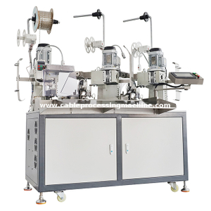 Máquina de crimpagem de terminal combinada de dois cabos