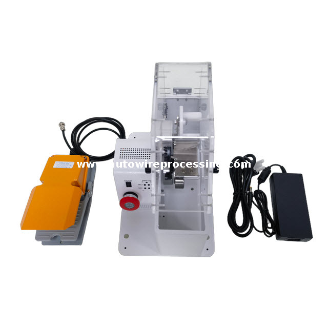 Máquina semi-automática compacta para fios e tapas de mangueira